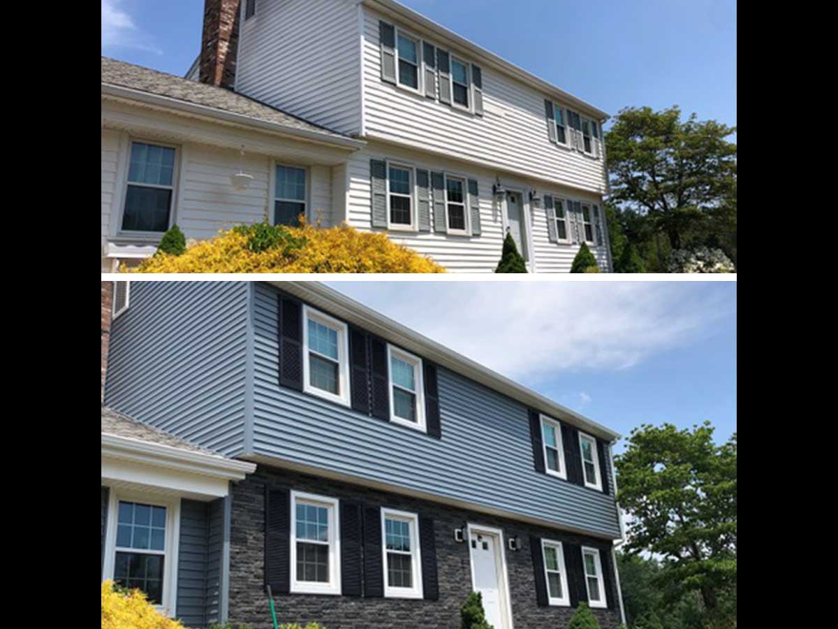 Completed exterior remodeling project by J.T. Burke and Sons — Connecticut