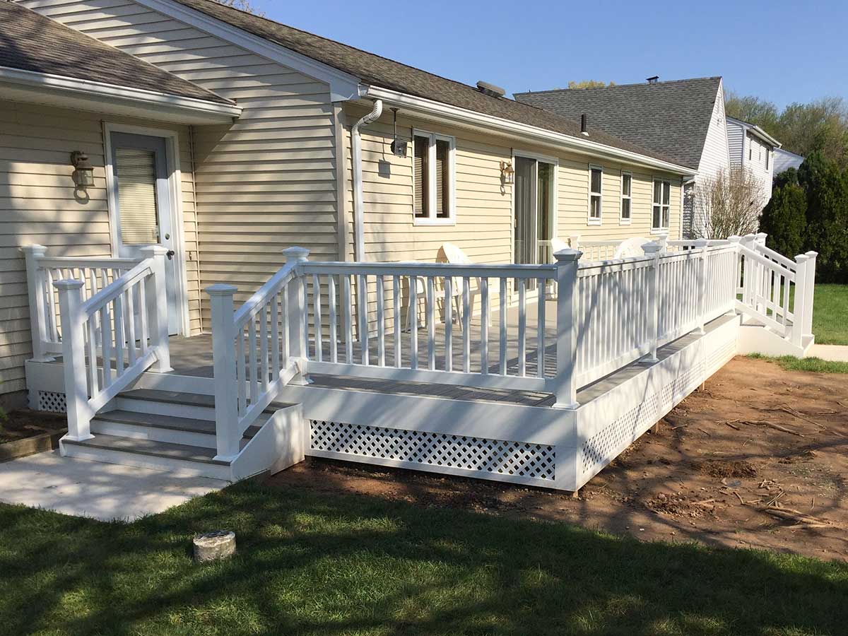 J.T. Burke & Sons deck and exterior remodeling project — Connecticut home